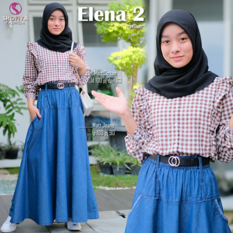 Elena Set 2 By:Sofia/Gamis/Dress/Gamis Murah/Dress Muslim