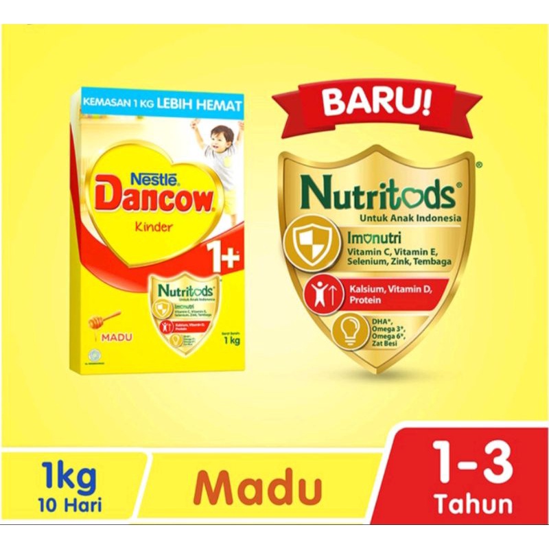 

Nestle DANCOW 1+ 1KG susu Pertumbuhan Dengan rasa Madu