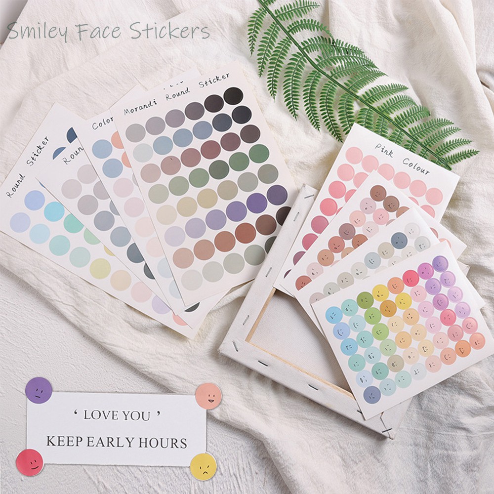 【TK】INS Smiley Face Stickers / Stiker untuk Diary / Planner / Notebook / Jurnal / Scrapbook Sticker BUJO Stationery