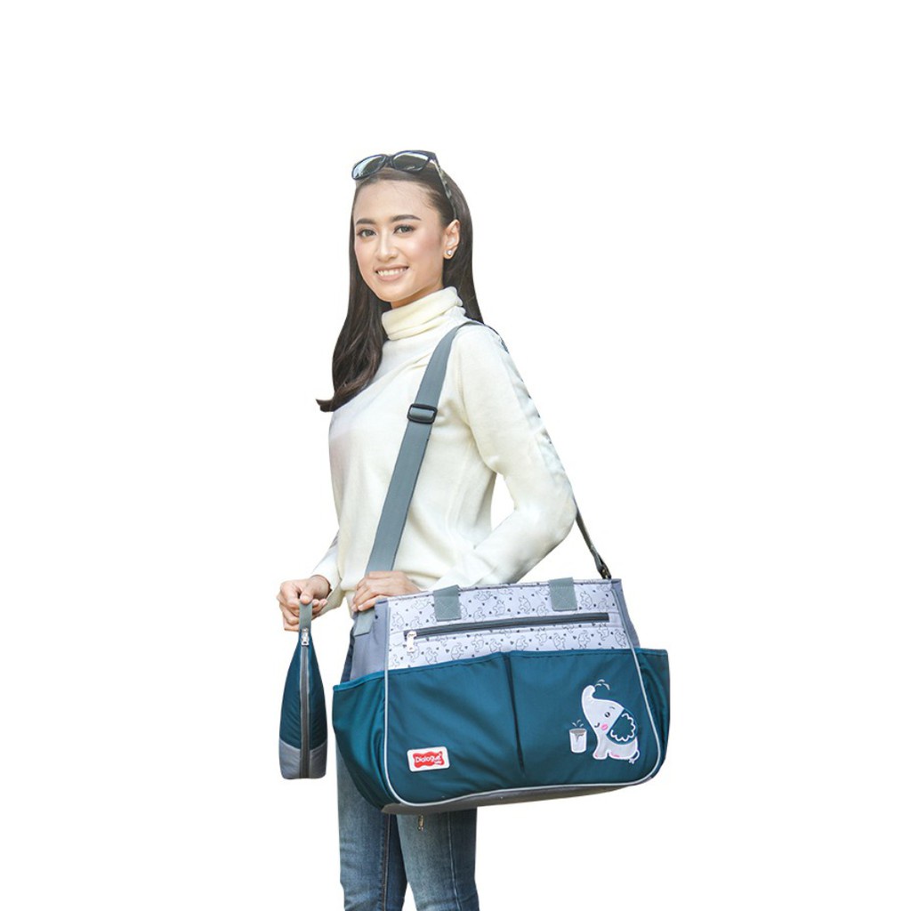 Promo !! PROMO!! Dialogue Tas Bayi Besar Set Multi Saku Dumbo Series DGT 7309 -Tas dialogue baby ukuran besar