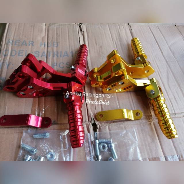 Step belakang klx 150 dtracker supermoto cnc / pedal kaki klx / pijakan kaki klx 150 sumo