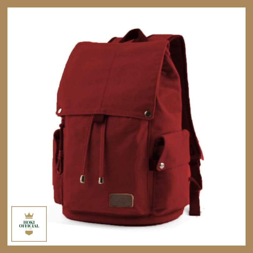 [COD] Ransel Sekolah Pria Wanita Tas Laptop Up To 16 Inch Tas Wanita Pakai Tali Serut Kapasitas Besar Backpack Korea Stylish TrendyHokiOfficial