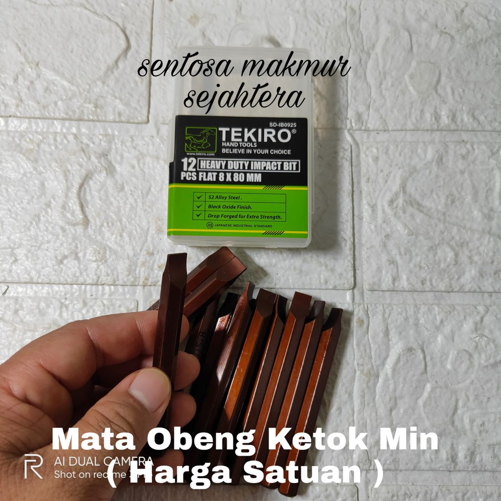 Tekiro Mata Obeng Ketok Tekiro FLAT Obeng Getok Satuan Mata MIN