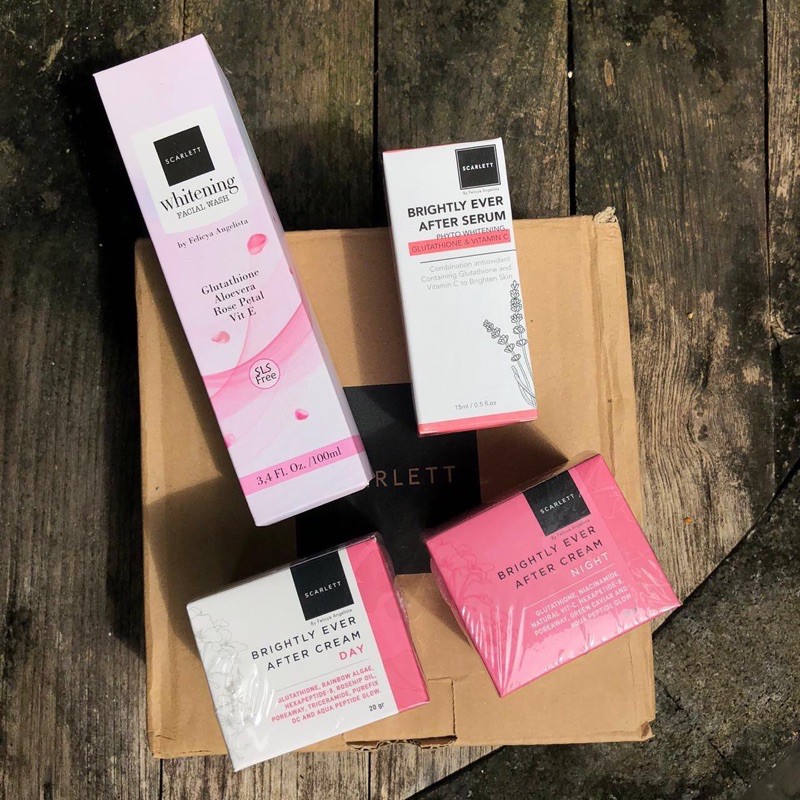 Paket Wajah Scarlett Whitening Brightly Ever After