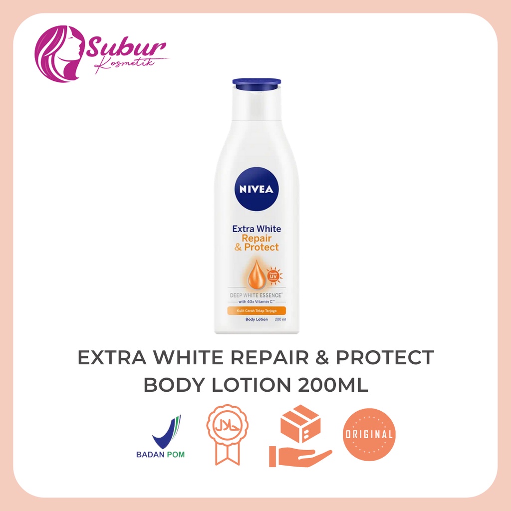 Jual Nivea Extra White Body Lotion Repair And Protect 200ml Shopee