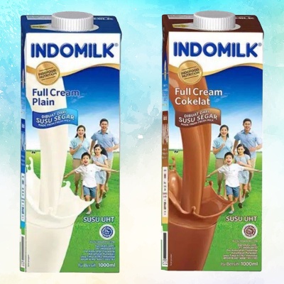 

INDOMILK Susu UHT 1000 ml / 1 Liter Rasa Full Cream Chocolate / Plain Flavor Cokelat Coklat Indo Milk Fresh Segar Murni Asli Minuman Olahan Bernutrisi Bergizi Sehat Healthy Drink Asupan Anak Manis Sweet Kemasan Pack Shoppa Corner Malang Jawa Timur