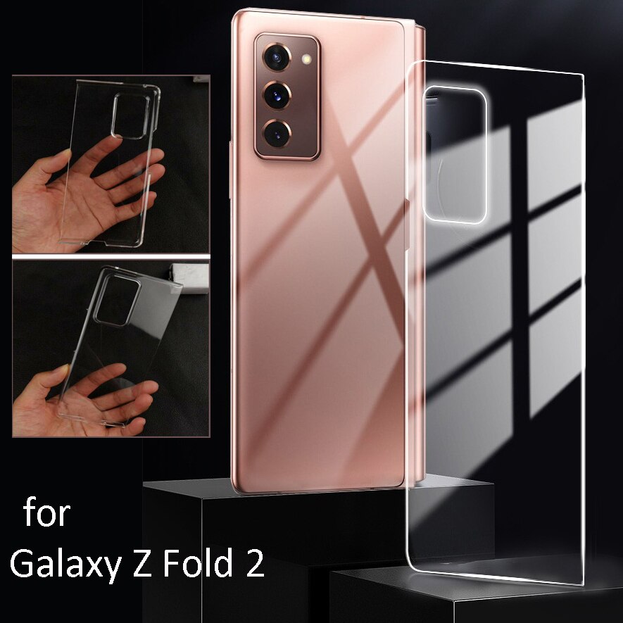 Soft TPU Transparent Case for Samsung Galaxy Z Fold 2 Front Back Protective Cover for Galaxy Z Fold2 Cases Shockproof