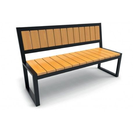 Kursi Taman Kayu Besi Industrial