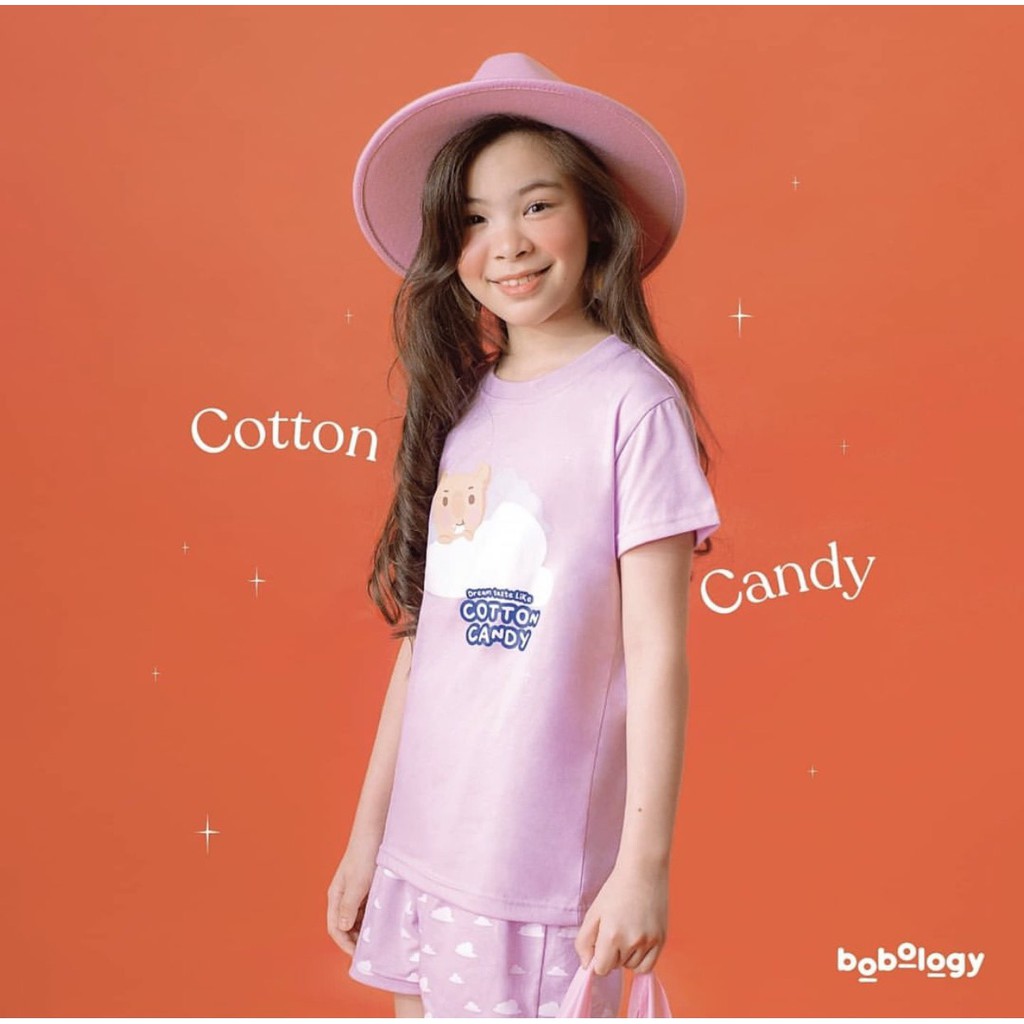 Cotton Candy Pyjamas (Short Pants) – BOBOLOGY (Piyama PJ Baju Tidur Baju Rumah Kaos Anak)