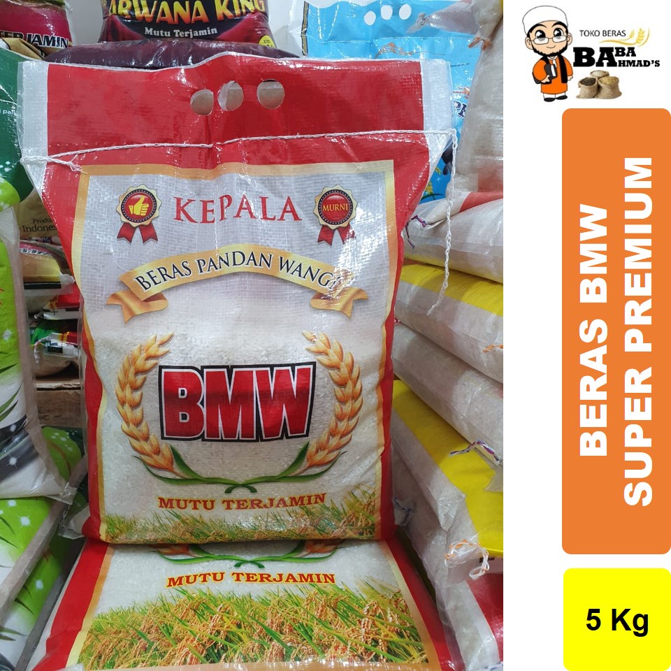 

BERAS BMW SUPER PREMIUM PANDAN WANGI ASLI 100% - 5KG/10KG/15KG/20KG/25KG