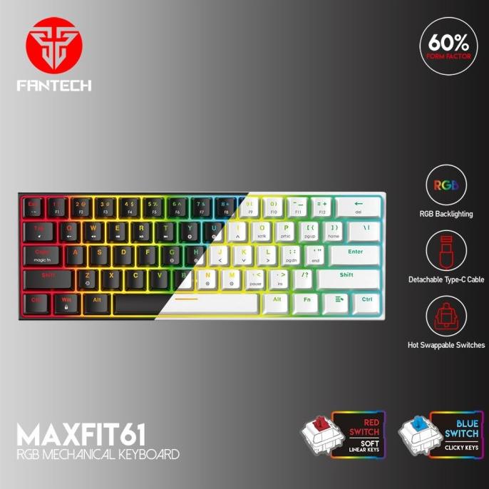 :::::::] Keyboard Gaming Fantech MK857 Maxfit P61