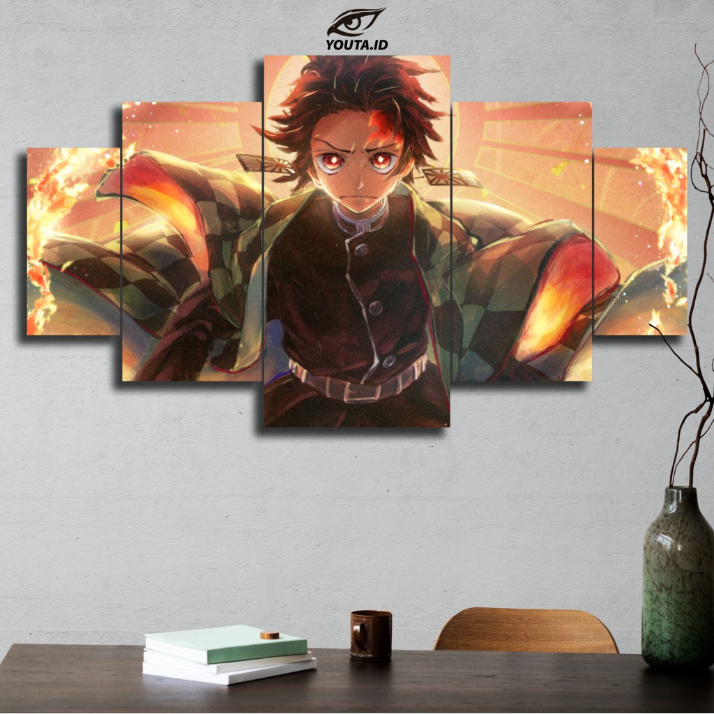 HIASAN DINDING ANIME 1 SET Tanjiro Demon Slayer T1