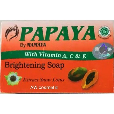 Sabun PAPAYA Brightening 135g | PAPAYA Collagen 135g by MAMAYA ( HARGA 96pcs =8250 )