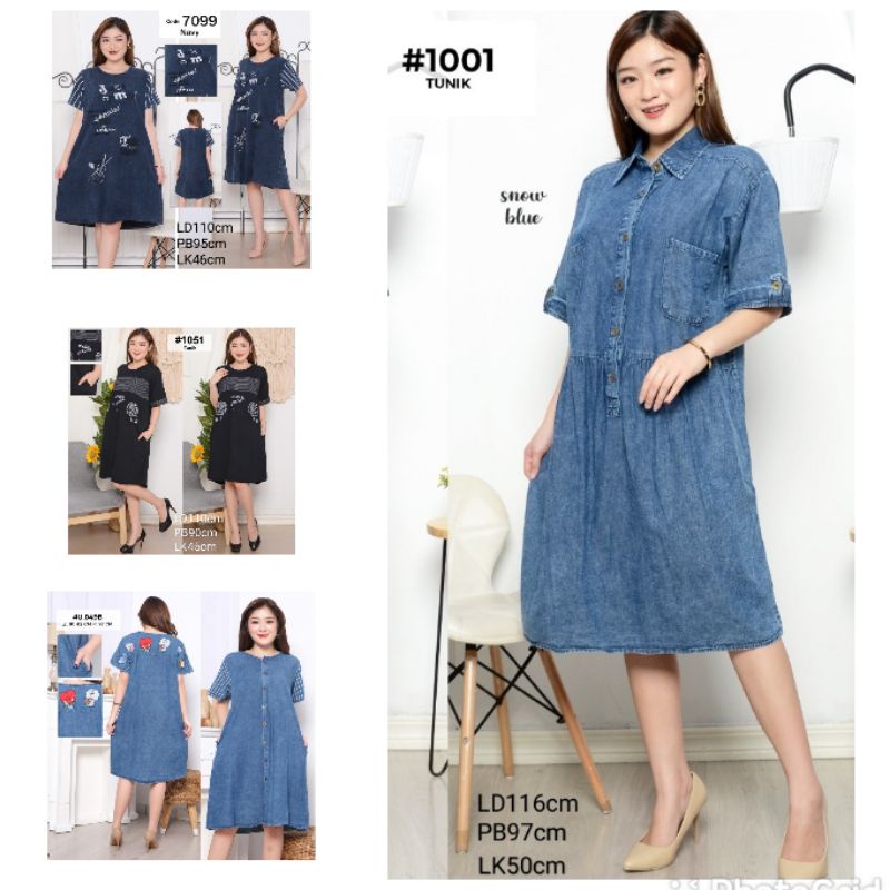 DRESS DENIM JEANS JUMBO BIGSIZE BEST SELLER