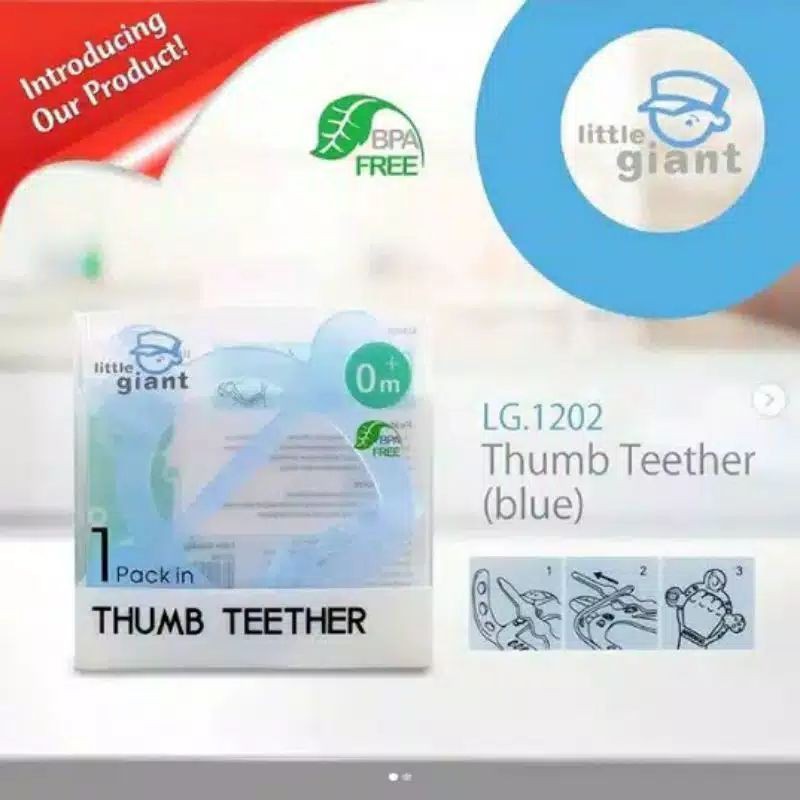 Little Giant Thumb Teether LG1202/ gigitan bayi jempol Little Giant