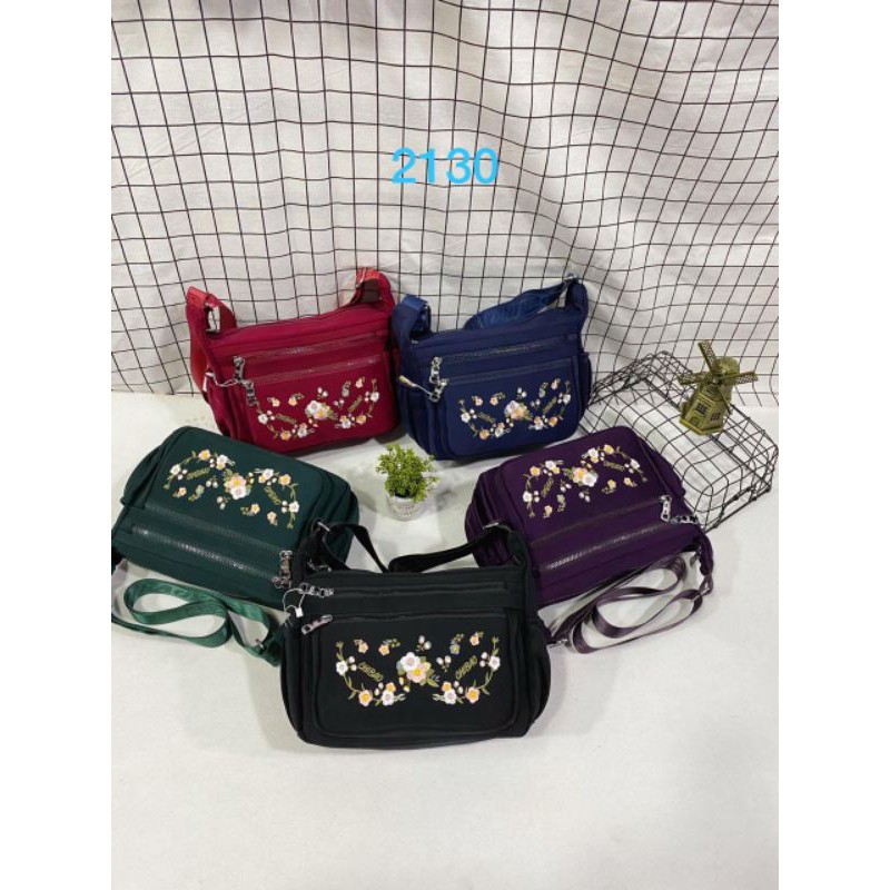 TAS CHIBAO BUNGA BORDIR IMPORT WANITA