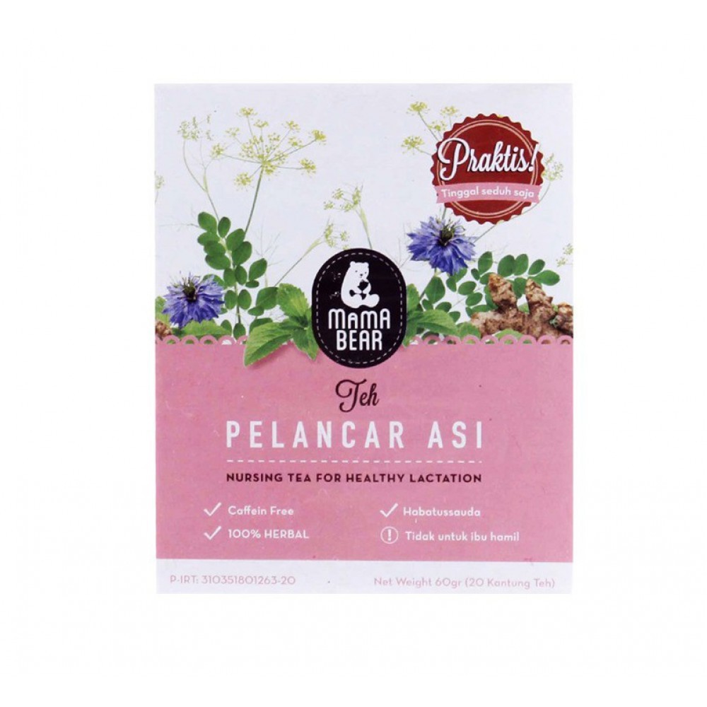 MamaBear Teh Pelancar ASI Booster 60gr - 20 Sachet