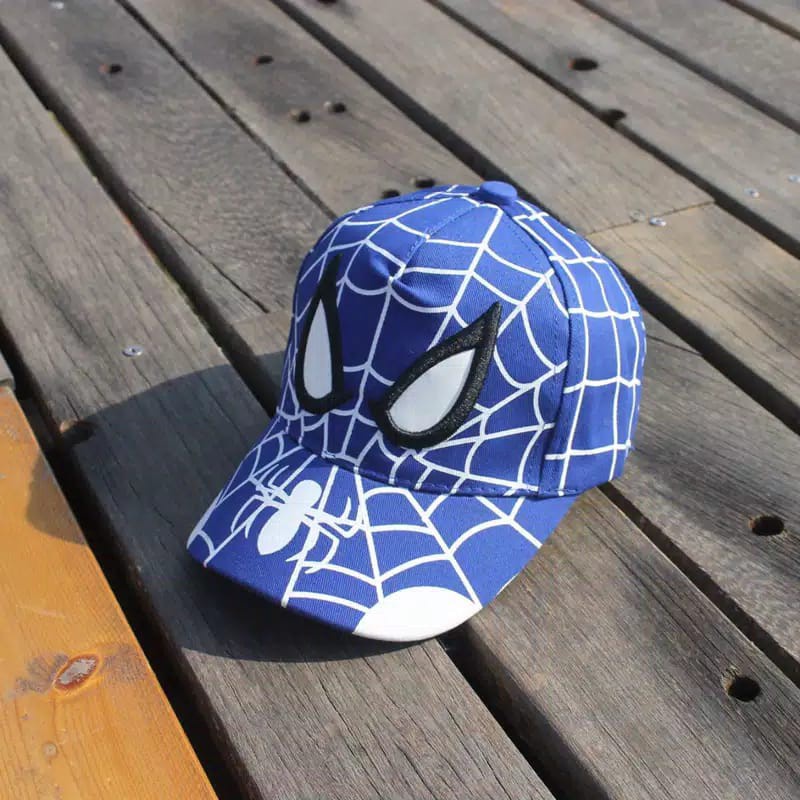 Topi Baseball Anak Laki-Laki Cowok Model Karakter Spiderman Bordir premiium