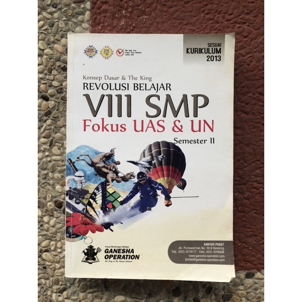 Preloved (Bekas) Buku Koding Ganesha Operation (GO) Kelas 8 (VIII) SMP Semester 2 Kurikulum 2013