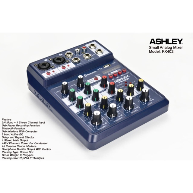 Mixer ashley 4 channel . Mixer 4 canel . Mixer ashley 4 ch fx402i