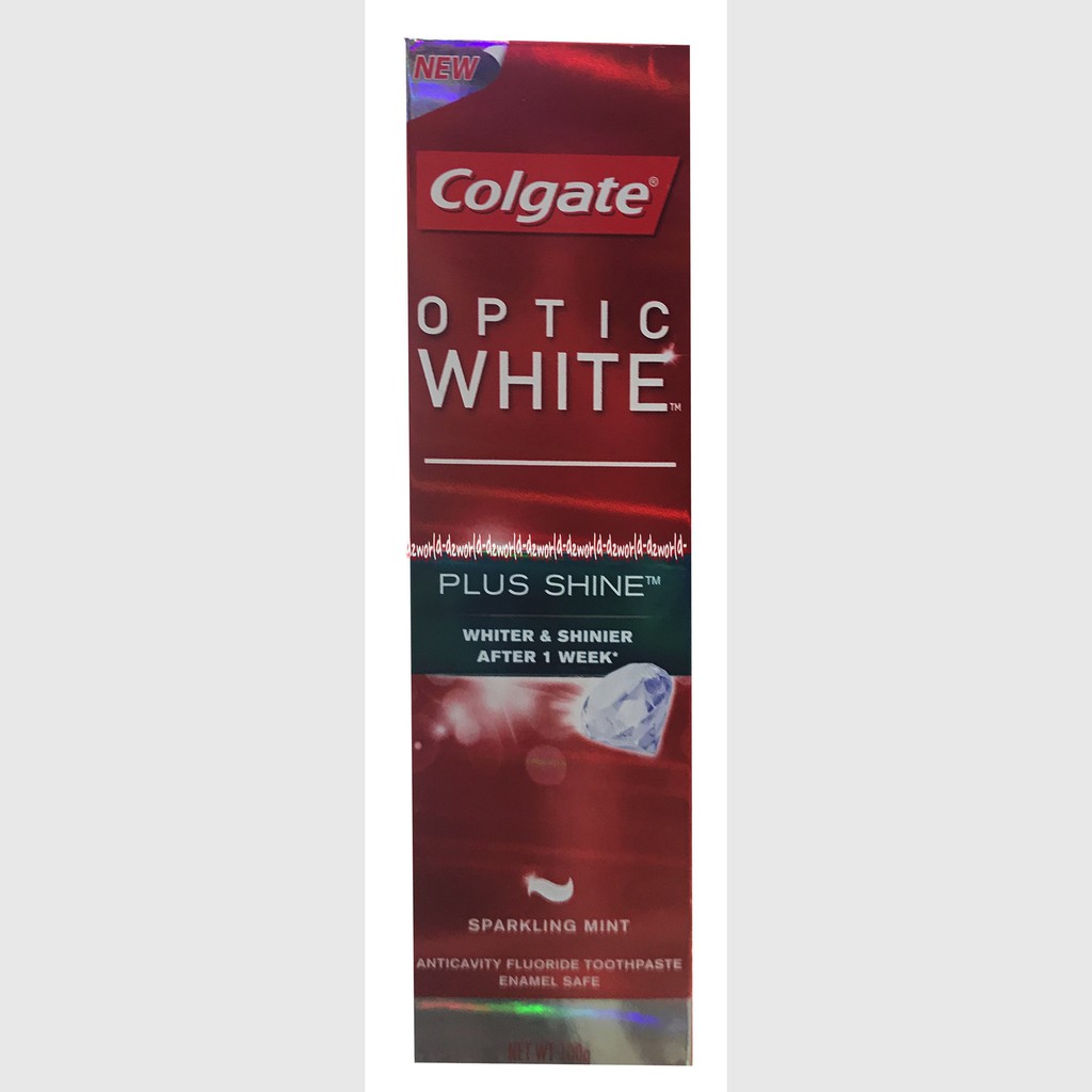 Colgate Optic White Plus Shine Sparkling white 100g Mencegah Gigi Berlubang Odol Membuat Gigi Putih