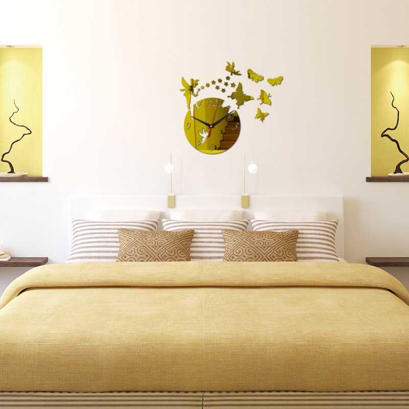 LUMINOVA Jam Dinding Quartz Creative Design Model Fairy - NS004