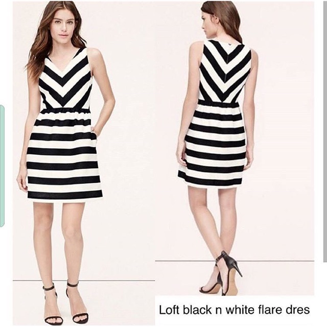 the loft black dress