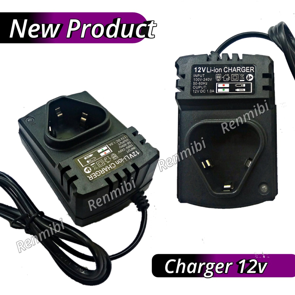 Adaptor charger cas bor baterai  12v cordless bisa buat xenon ryu jld tool benz