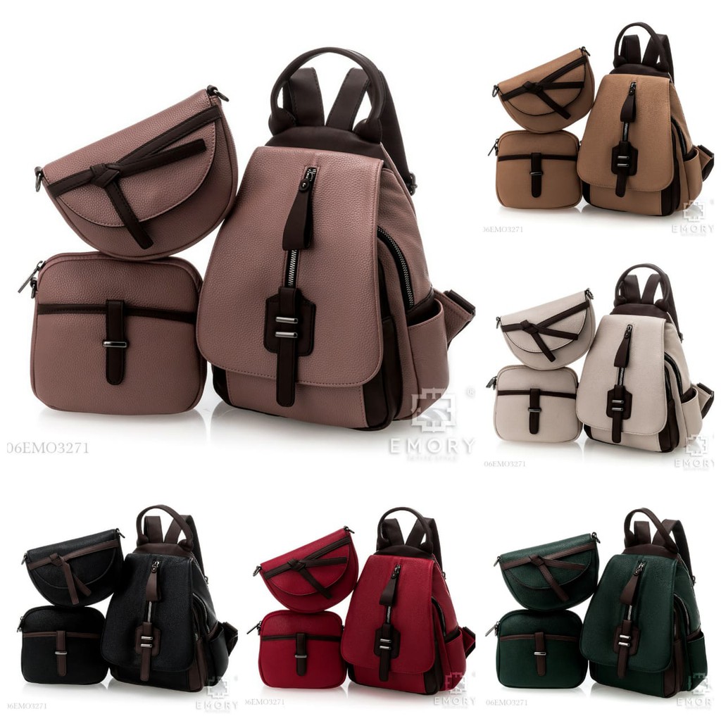 Tas Ransel Emory Procyon 06emo3271 set 3in1 original brand import batam