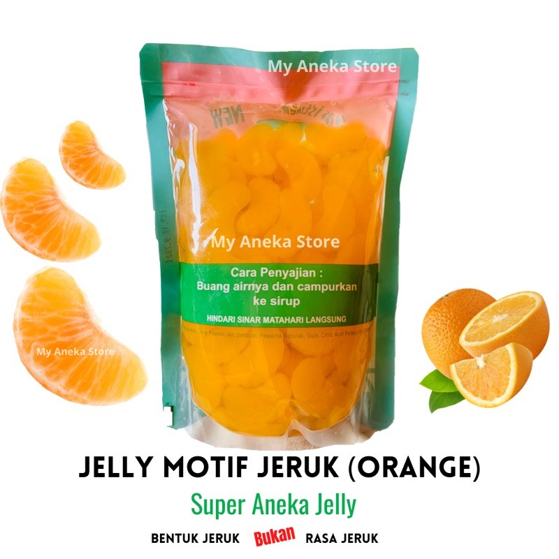 Jelly motif jeruk /jeruk mandarin / orange “Super Aneka Jelly”