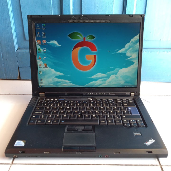 Lenovo Thinkpad T400 Intel Core 2 Duo RAM 2GB HDD 320GB Laptop Second Bluetooth Bekas