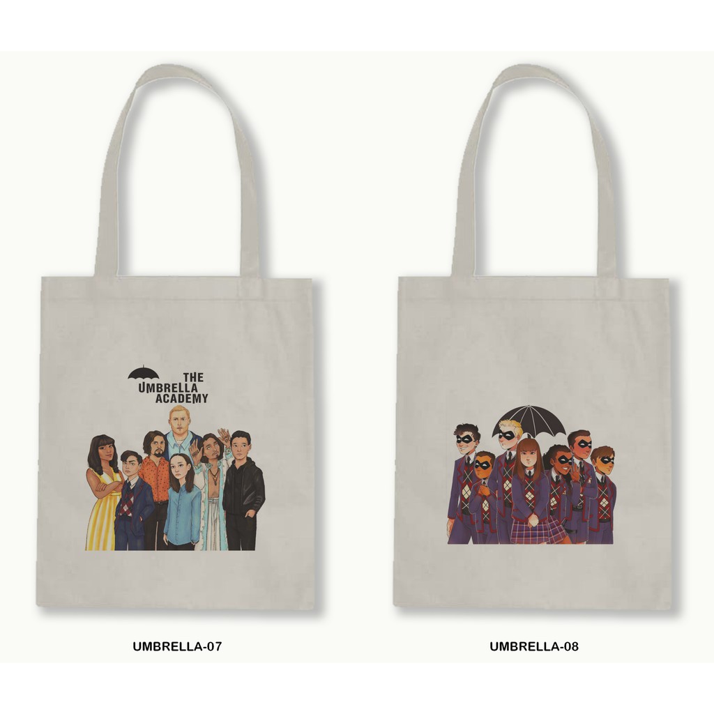 TOTE BAG BLACU 30X40 - THE UMBRELLA ACADEMY-01