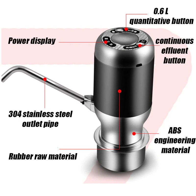 Jual Transhome Wireless Rechargeable Electric Water Pump Portable Outdoor Smart Dispenser