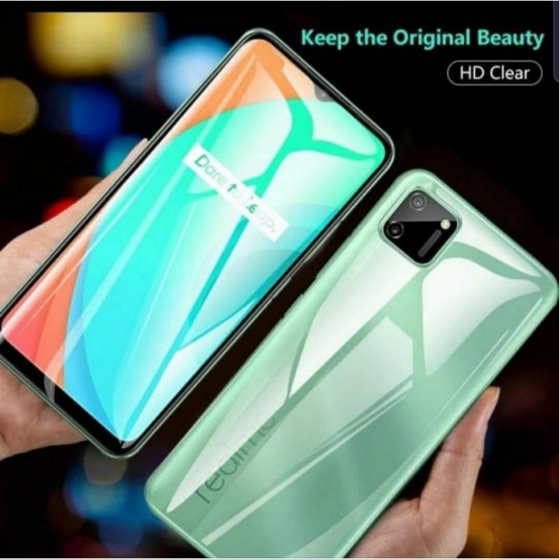 For Realme C15 New Anti Gores Screen Protector Hydrogel Depan Belakang Full Cover