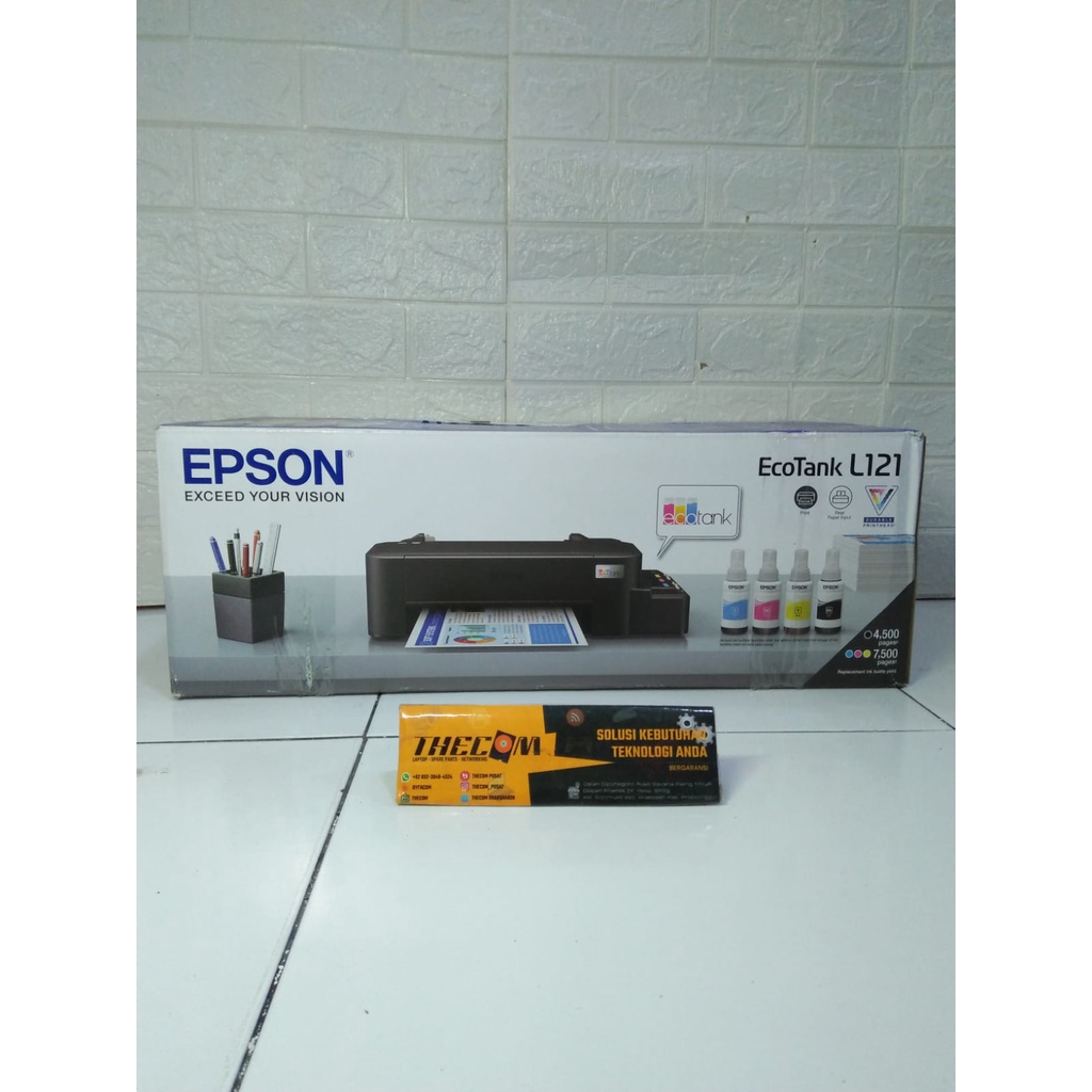 Printer Epson L121 Model Baru Pengganti L120 Tinta Original dan Resmi