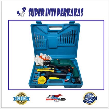 MODERN Bor Listrik M 2130 B 13mm FREE SET PERKAKAS + BOX 550 W M2130B