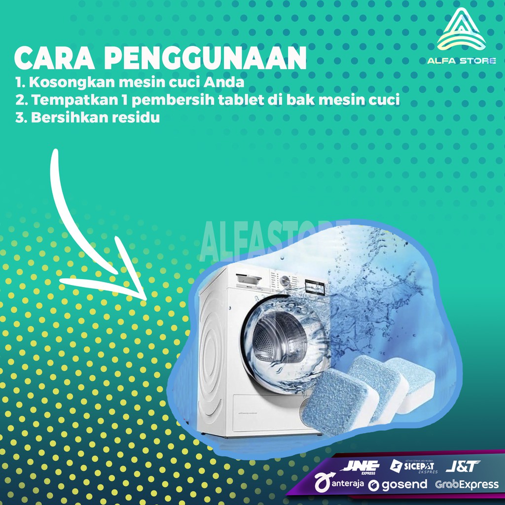 Tablet Pembersih Mesin Cuci Deep Cleaning Washing Penghilang Bau