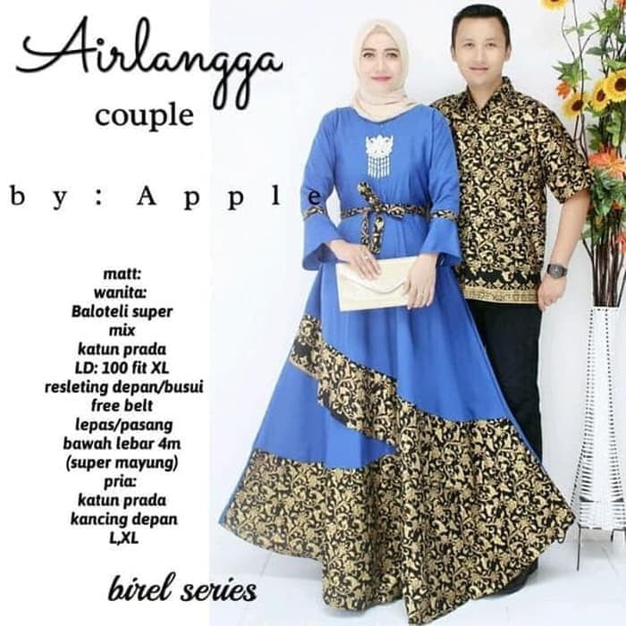 Zola Batik Couple Gamis Dillan Airlangga