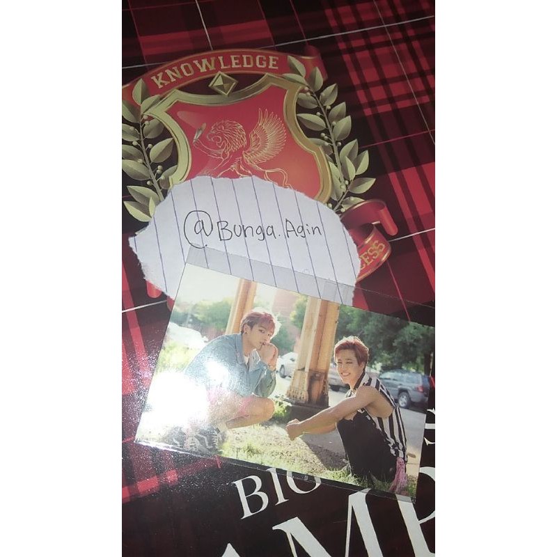 (booked) official photocard jikook now 3