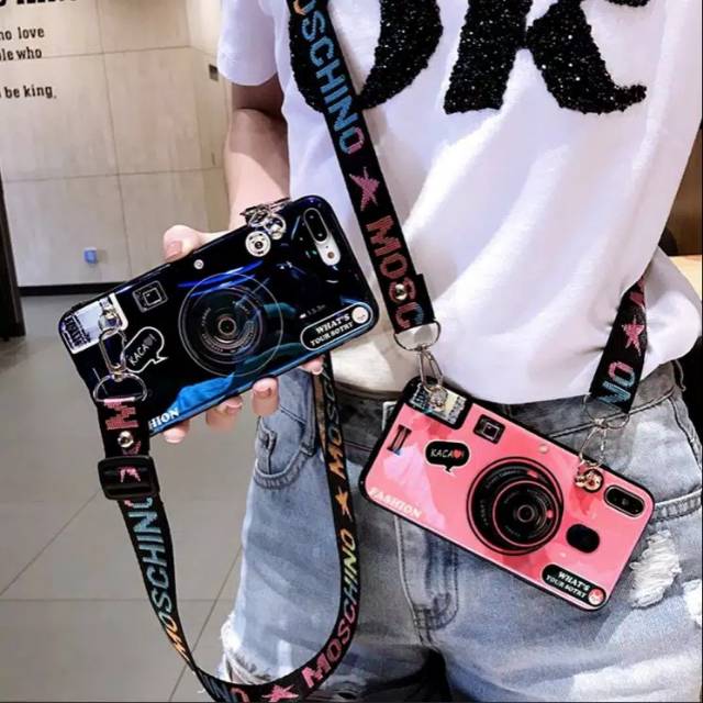 Case Camera Tali Panjang C15 C12 C11 A92 A52 A31 A9 A5 2020 F11 A1K A3S F9 A7 A5S A12 Realme5 5i C2