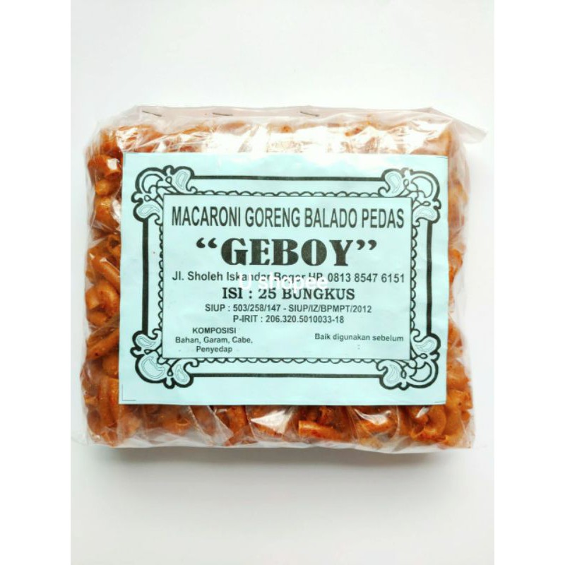 

Makaroni pedas Geboy isi 24 pcs