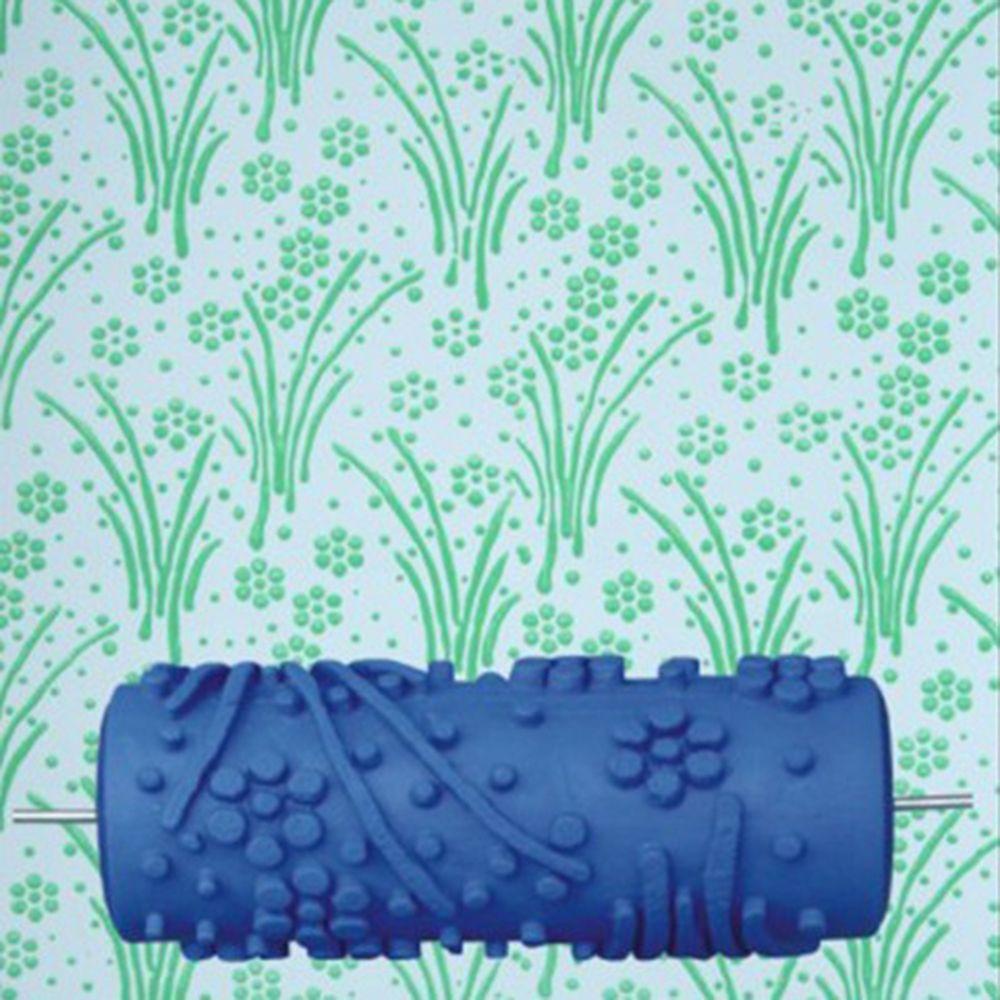 Solighter Grain Paint Roller Dekorasi Rumah Wallpaper Kuas DIY Pigment Printing Seni Imitasi Pola Alat