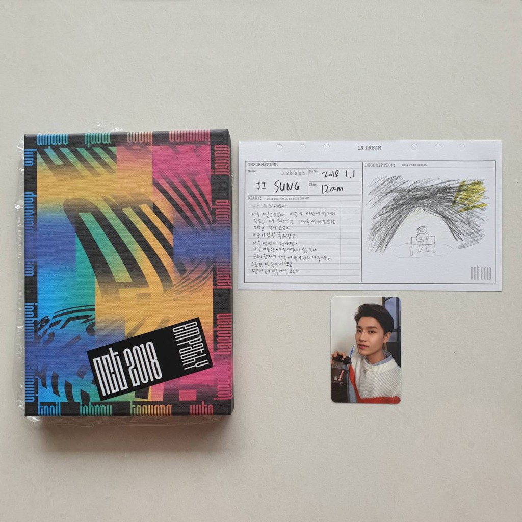 [UNSEALED] NCT 2018 EMPATHY ALBUM SET (DREAM VER.) - TAEIL PHOTOCARD, JISUNG DIARY