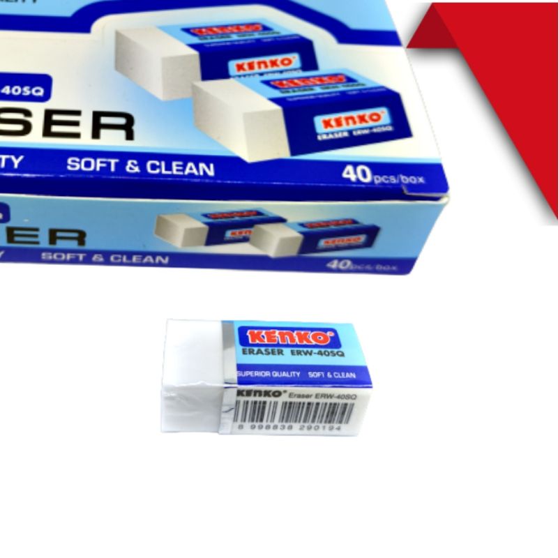 Penghapus pensil KENKO Eraser Superior Quality ERB-40SQ isi 40pcs