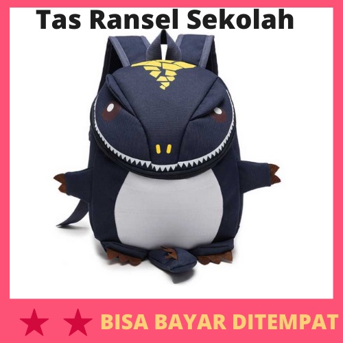 Tas Ransel Sekolah Anak Model Dinosaur / Tas Sekolah Ngaji Ransel Punggung Gendong Boneka Dino Dinos