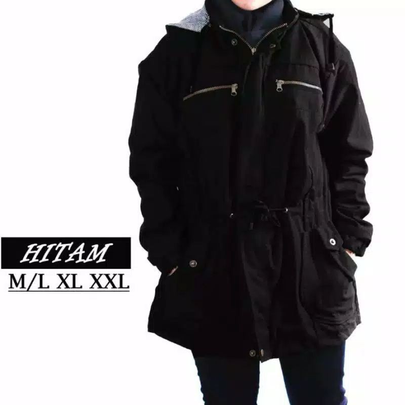 Jaket Parka Wanita Size L XL XXL