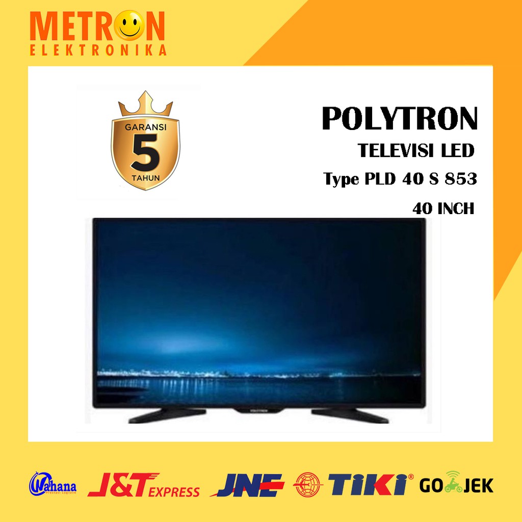 POLYTRON PLD 40 S 853 / TV TELEVISI LED 40 IN INCH / USB / HDMI / PLD40S853