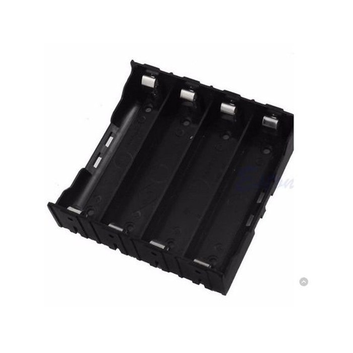 Paralel 4x 18650 Battery Holder Plat Lempengan Kotak Baterai Batere 4s