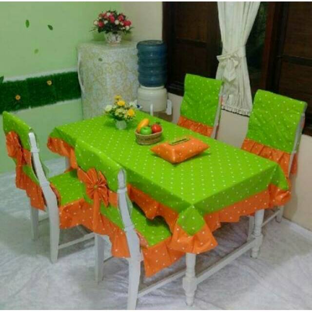 

Coverchair set dot midori mix dot orange