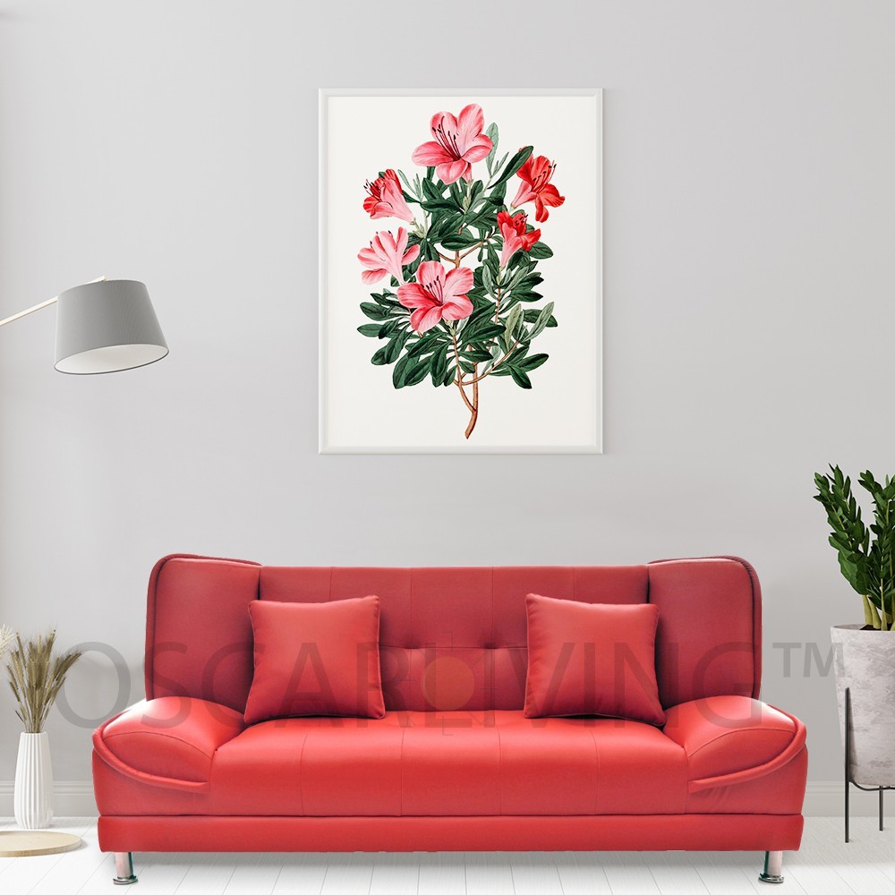 OLC Sofa Bed Nokia Merah / Sofabed Minimalis / Sofa Tidur Bahan Oscar [Khusus Jabodetabek]